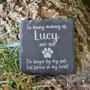 Pet memorial stone | Custom dog memorial | Personalized Slate Pet memorial | Pet memorial plaque | Dog memorial stone | Pet remembrance