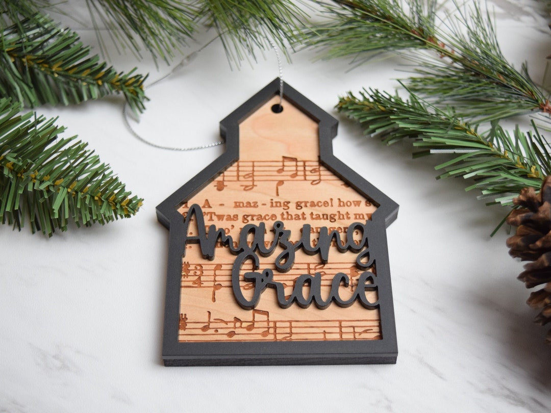 Amazing Grace Christmas Ornament Amazing Grace Church Christmas