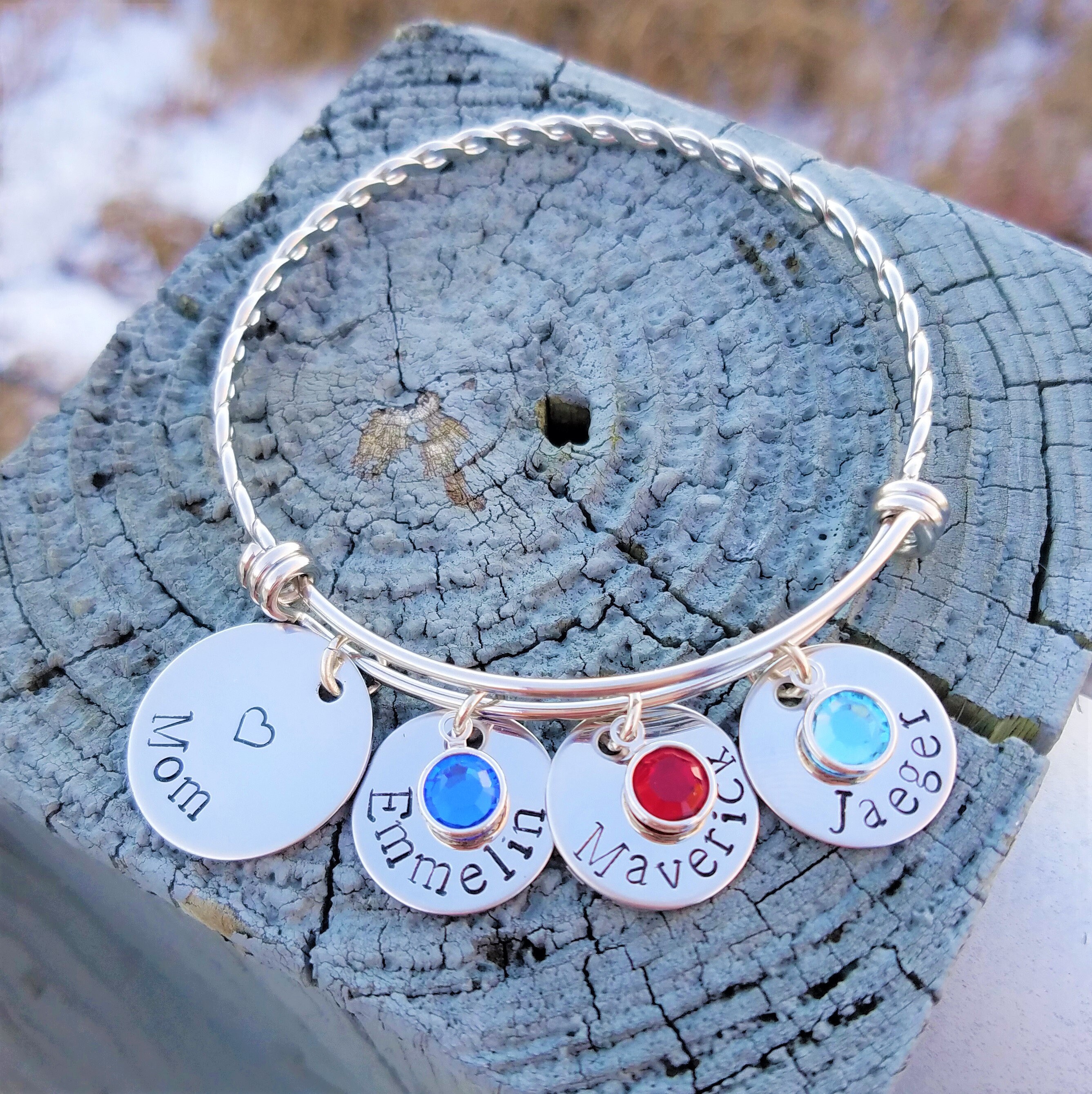 Mother's bracelet Personalized mothers bracelet Mom Etsy
