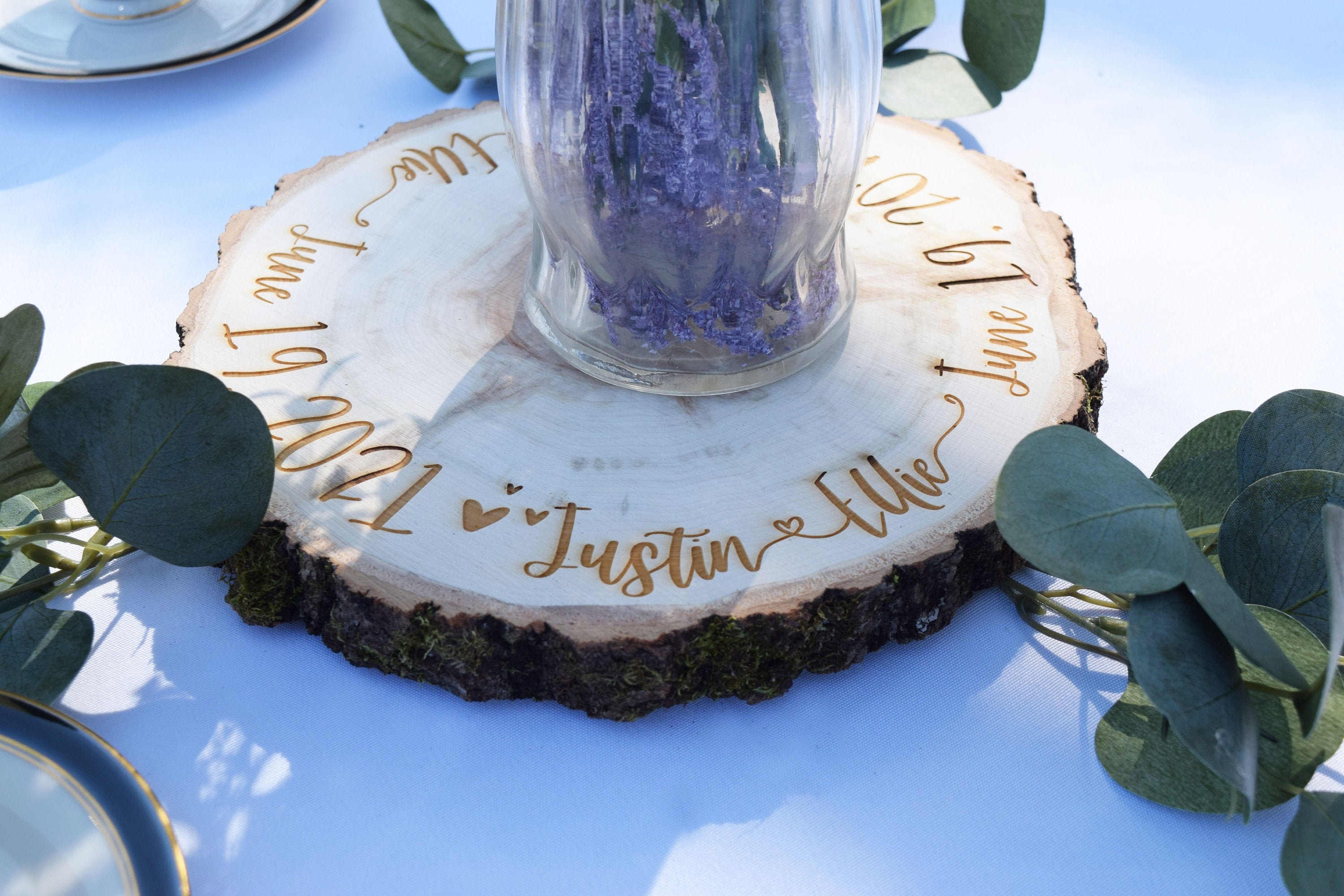 of 10 wood slices for wedding centerpieces rustic wedding decor woodland  decor wedding center pieces spring centerpiece 