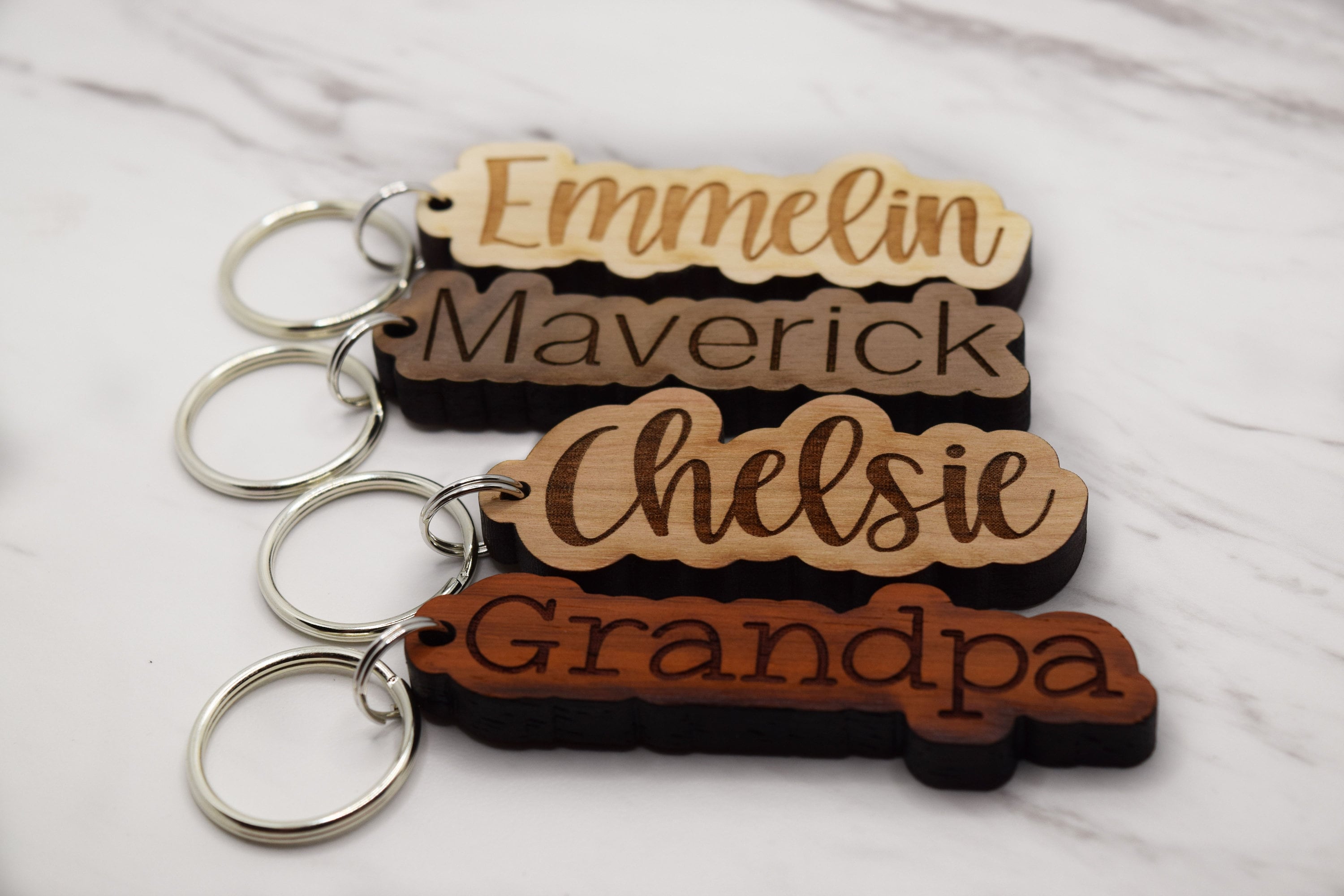 Custom Wood Name Keychain Wood Keychain Name Keychain Etsy Australia