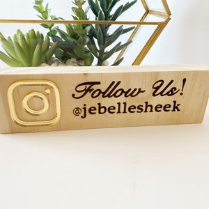 Social Media Sign|Office Sign|Facebook Sign |Salon Sign | Beauty Sign | Hairdressers Beautician Sign| Instagram/Facebook Sign|Boutique Sign