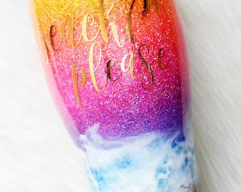 Glitter Beach Tumbler