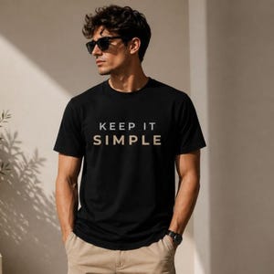 Minimalist Graphic Tee, Neutral, Capsule Wardrobe Essential, 100% Cotton T-Shirt