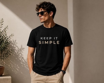Minimalist Graphic Tee, Neutral, Capsule Wardrobe Essential, 100% Cotton T-Shirt