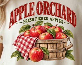 Apple Orchard Shirt, Comfort Colors Apple Picking Tee, Farm Fresh Apples, Fall Sweatshirt