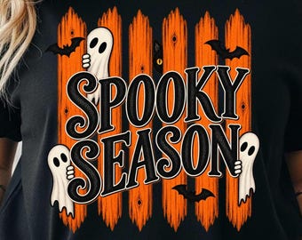Spooky Season Ghost Shirt, Comfort Colors Pullover, Halloween Top