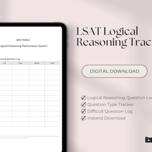 LSAT logiskt resonemangsspårare | LR frågelogg, felanalys (digital nedladdning)