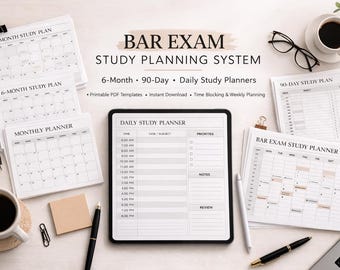 Bar Exam Study System, MBE MEE Tracker, IRAC Briefs (Digital Download)