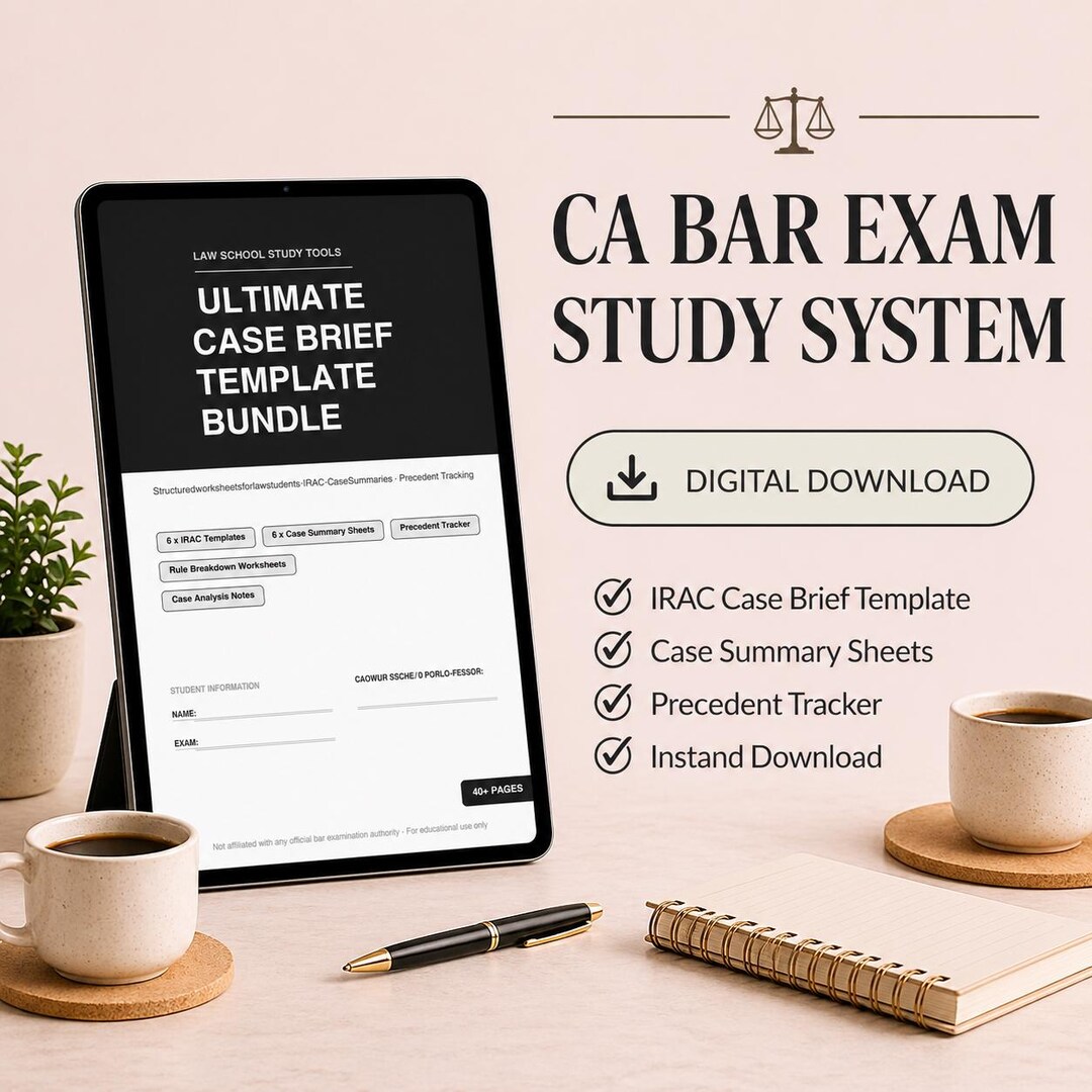 CA Bar Exam Study System | Issue Spotting Checklist (digital Download ...