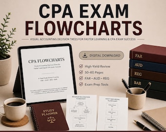CPA Exam Flowcharts | Visual Accounting Study Guide, Decision Trees (PDF)
