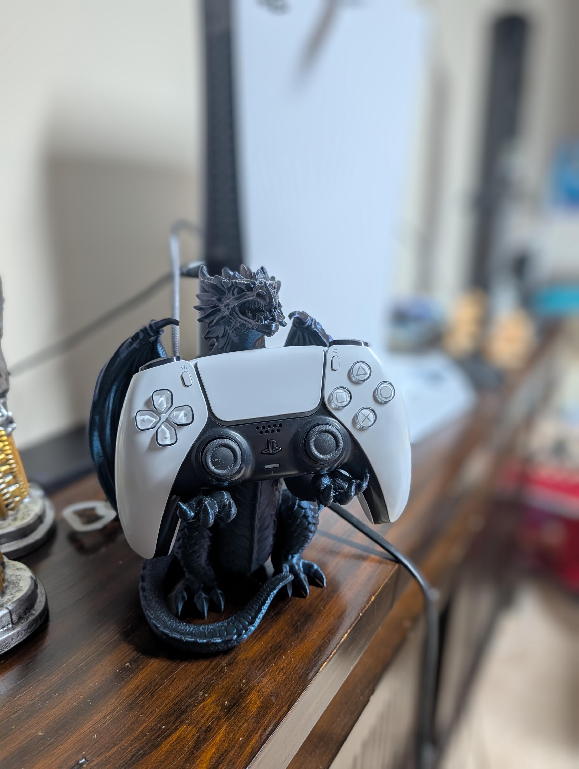 Dragon Controller Holder – 3D Printed Gaming Stand, Fantasy Desk Decor ...