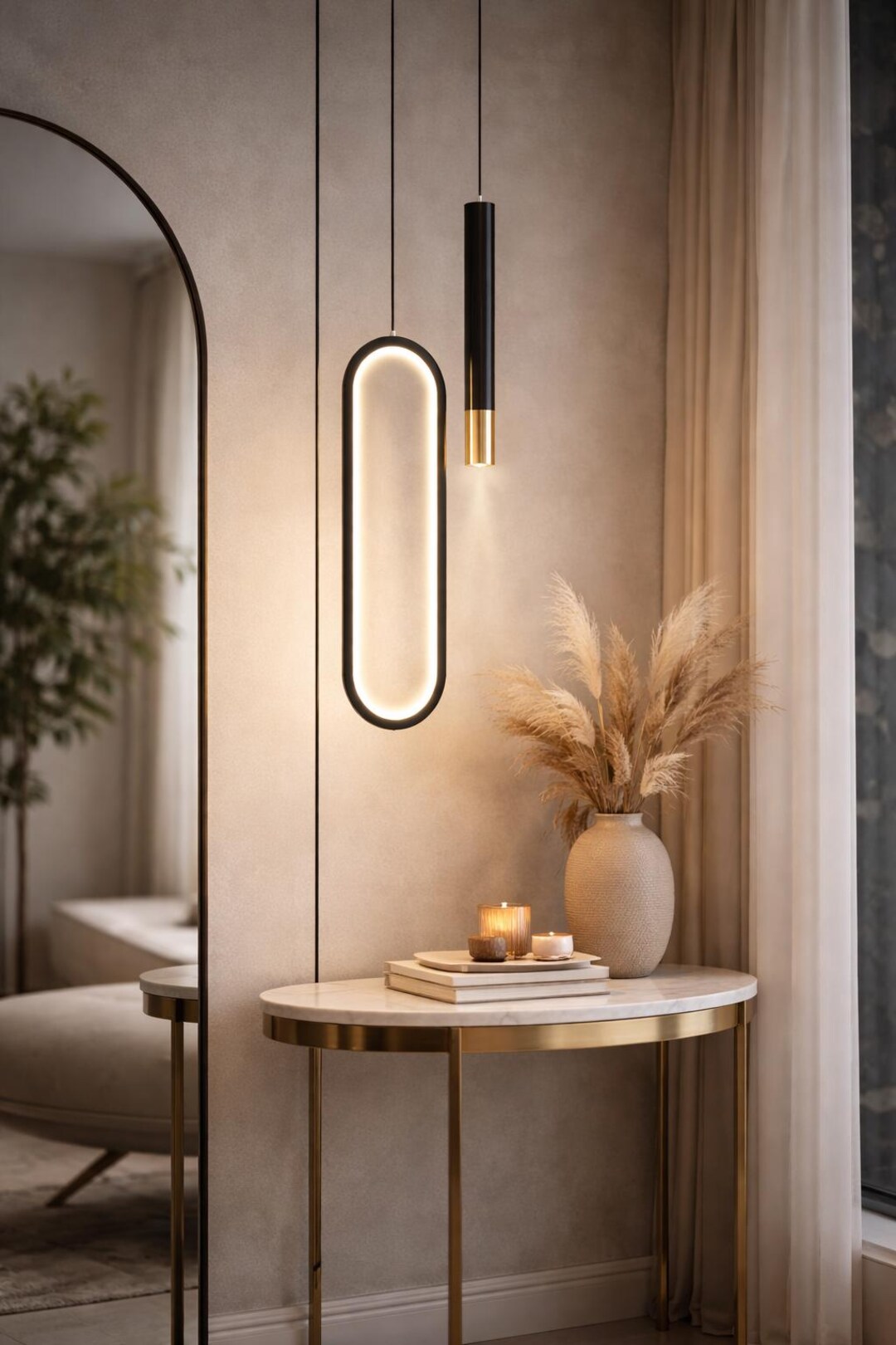 Modern Nordic Design LED Pendant Lamp, Indoor Lighting, Decorative ...