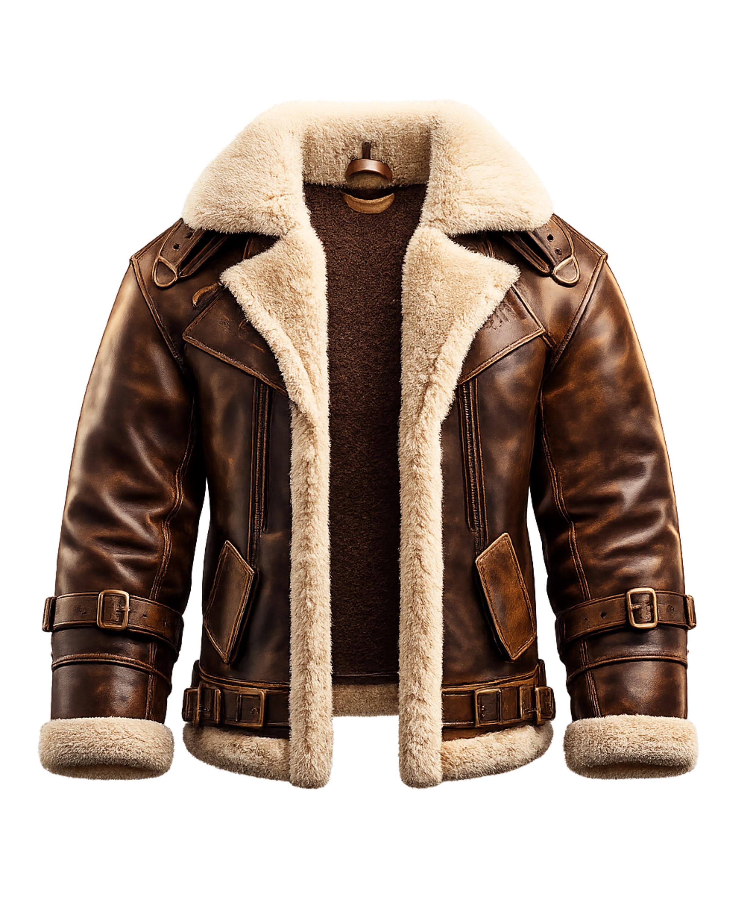Leather sheep jacket - Etsy 日本