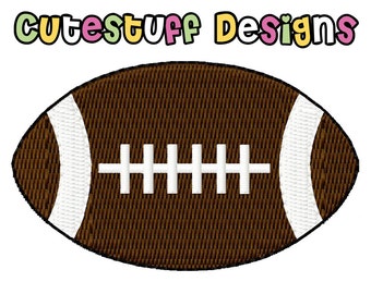 Football Machine Embroidery designs by Cutestuff Designs in a variety of sizes for the 4x4 hoop and larger.