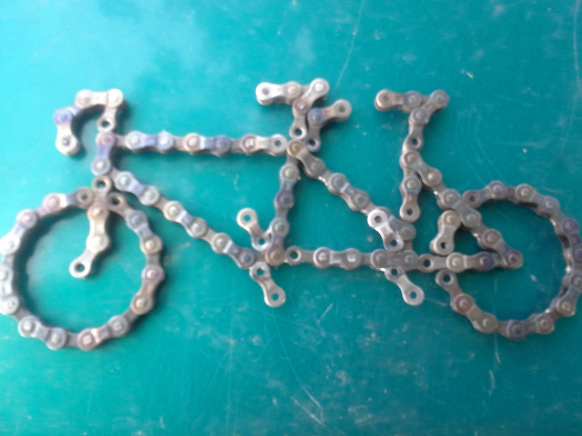 Tandem Bicycle Made From Recycled Chain Etsy