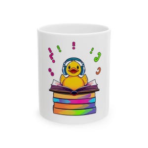 Funny Coding Duck Mug – Programmer Humor Coffee Cup