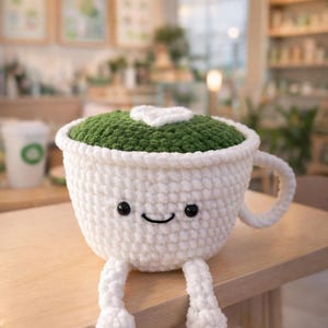 Matcha latte virkmönster