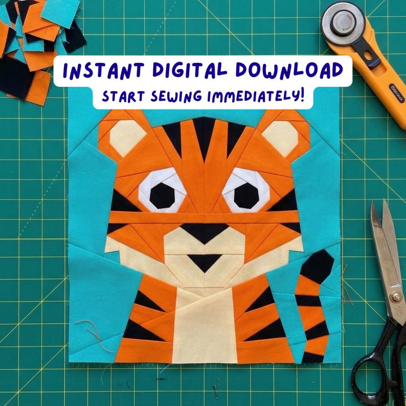 Jungle Animals FPP Quilt Patterns Bundle Modern Foundation Paper ...