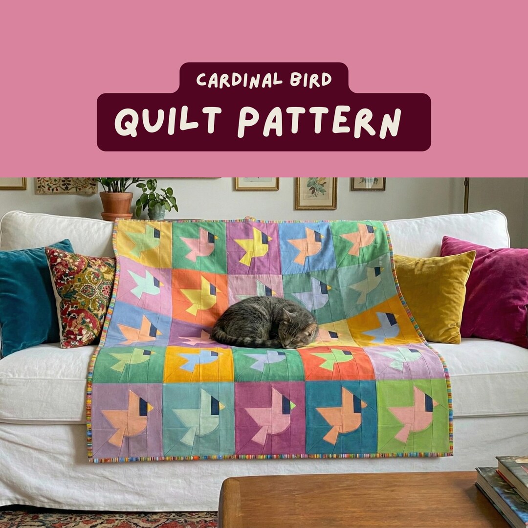 Bird Quilt Patterns Foundation Paper Piecing Pattern PDF Modern Sewing ...