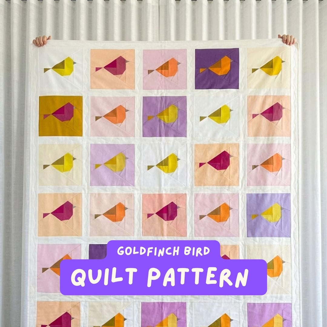 Bird Quilt Pattern Foundation Paper Piecing FPP Sewing Pattern Modern ...