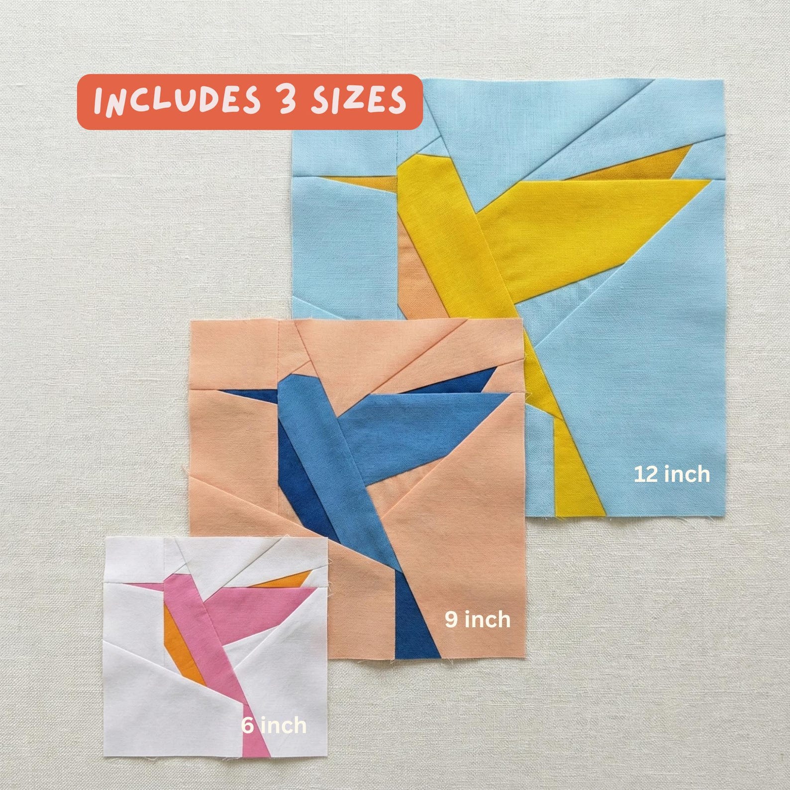 Bird Quilt Patterns Foundation Paper Piecing Pattern PDF Modern Sewing ...