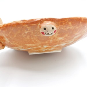 Handmade Kodama Ceramic Plate: Studio Ghibli Inspired Stoneware