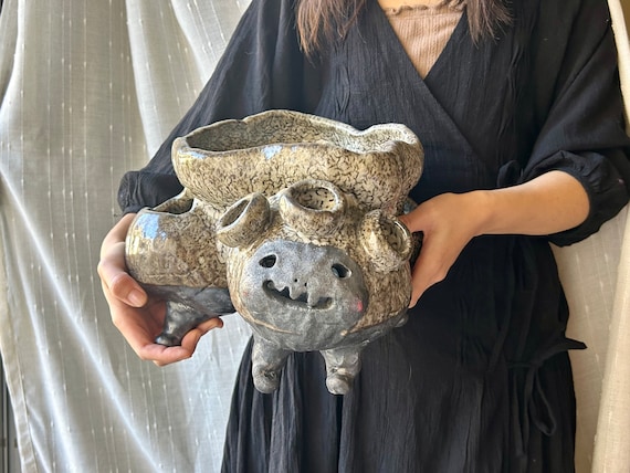 スタジオジブリにインスパイアされた、コダマ フェイスプランター