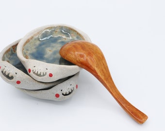 handmade face spoon rest ceramic, spoon rest unique, spoon rest for stove, cute spoon holder ceramic, ring dish, trinket dish, trinket tray