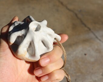 Handmade Ceramic Bao Bun Christmas Ornament: Dim Sum Decor