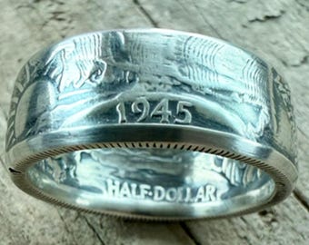 Walking Liberty zilveren muntring halve dollar