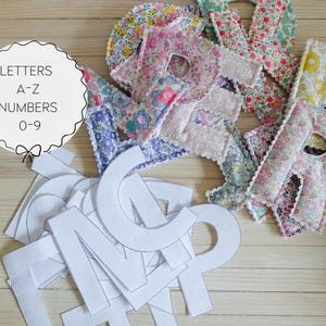 How To Make Puffy Fabric Letters - Instant download tutorial and templates with projects image 5