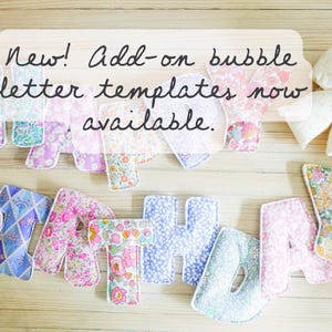 How To Make Puffy Fabric Letters - Instant download tutorial and templates with projects image 12