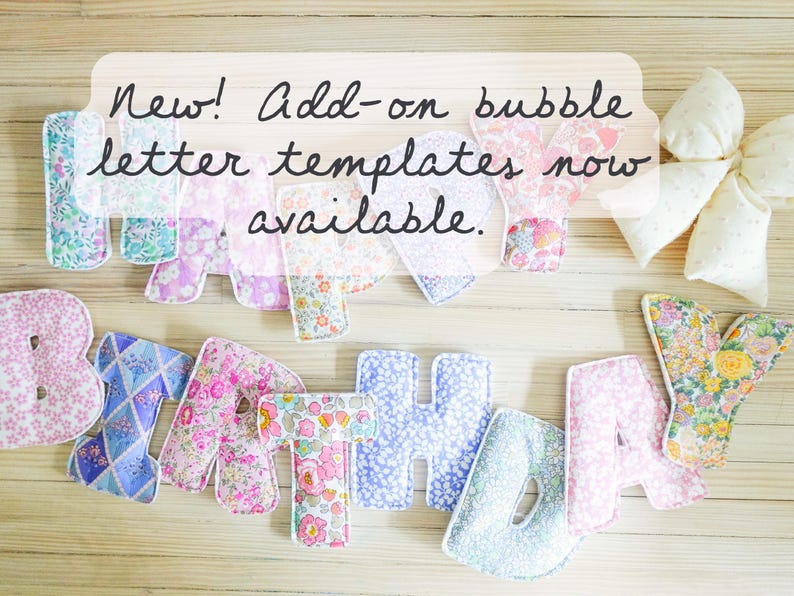 How To Make Puffy Fabric Letters - Instant download tutorial and templates with projects image 12