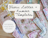 Fabric Letter and Number Templates – PDF Bundle (3-8 Inch Sizes)