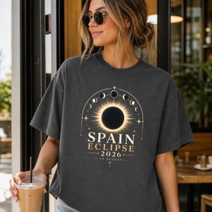 Spain Total Solar Eclipse 2026 Shirt | August 12 Astronomy Event Tee