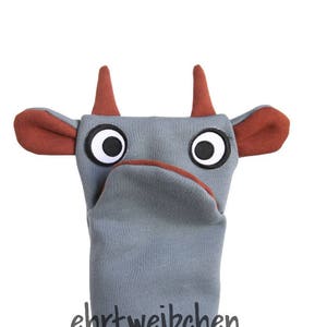GRUMPY GOAT mimic animal hand puppet made of organic cotton