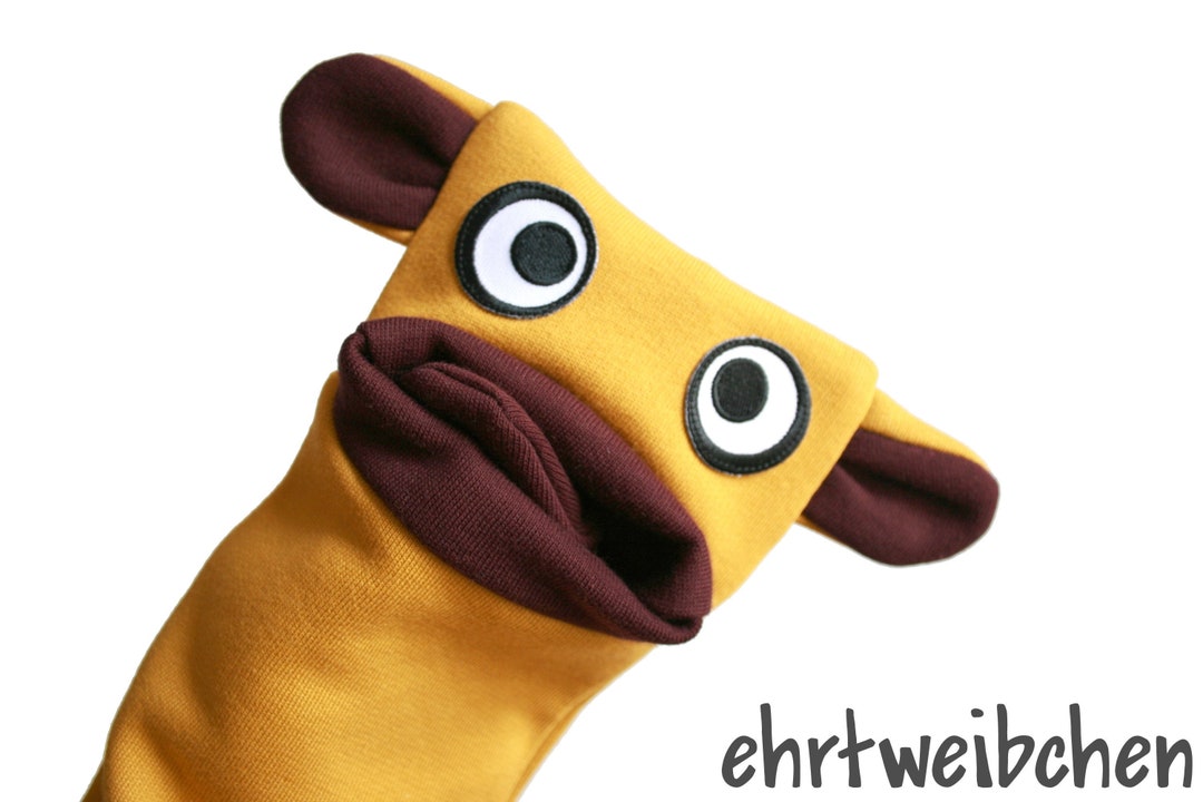 MONKEY Hand Puppet With Mood Made of Organic Cotton Etsy