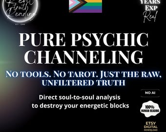 LGBTQ+ Deep Psychic Reading / Tool-Free Intuitive Channeling / Shadow Work & Aura Analysis / Direct Spirit Guide Messages / Safe Space