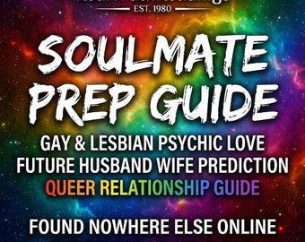 LGBTQ Soulmate Reading / Gay Lesbian Psychic Love / Future Husband Wife Prediction / Queer Relationship Guide / 8 + Page PDF
