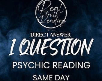 1 Question Psychic Reading / Pure Intuition (No Tools) / Same Day Delivery / Deep Insight / Love & Career / Clairvoyant PDF
