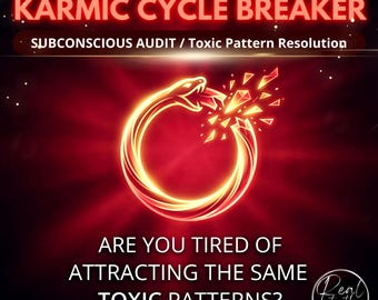 Karmic Cycle Breaker Reading / Stop Attracting Toxic Partners / Twin Flame Cord Cutting Guide / Break Generational Love Patterns PDF