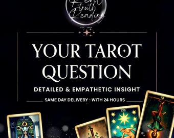 Tarot Reading / 1 to 10 Questions / Same Day Delivery / Direct Answer / Psychic Insight / Tarot Analysis / Digital PDF