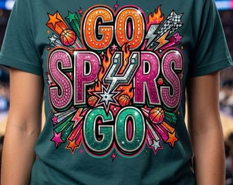Go Spurs Go Png, Spurs 2026 Png, Baloncesto Png, Diseño de camiseta de los San Antonio Spurs, Imágenes prediseñadas de San Antonio Png, Archivo digital de sublimación Wemby Png
