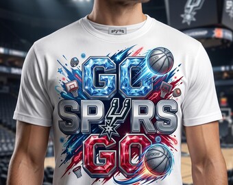 Go Spurs Go Png, Spurs 2026 Png, Diseño de camiseta de los San Antonio Spurs, Baloncesto Png, Imágenes prediseñadas de San Antonio Png, Archivo digital de sublimación Wemby Png