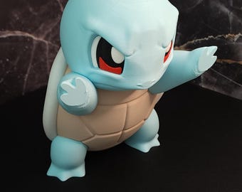Pocket Monster #007 (S) 3D Print - by Maple 3D Printing. Stands at 8 inches Tall.