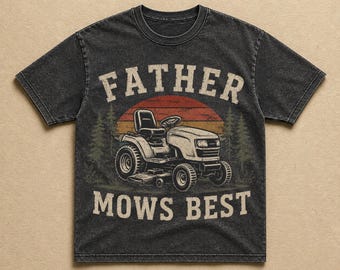Camiseta "Papá corta el césped mejor", camiseta divertida para papá con estampado de cortacésped, regalo del Día del Padre para papá, camiseta para cortar el césped.