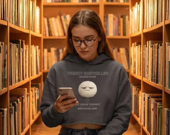 TRENDY BESTSELLER Cropped Hoodie Graphic Sweatshirt Streetwear Boxy Fit Anti Social Unit Aesthetic Minimalist Pullover Gift Girl Daughter