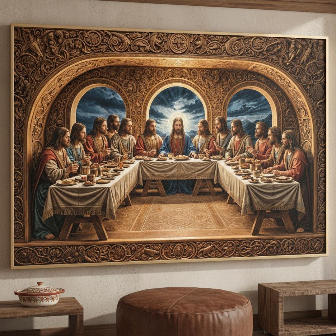 Last Supper Wood Wall Art | Religious Christian Home Decor - Etsy