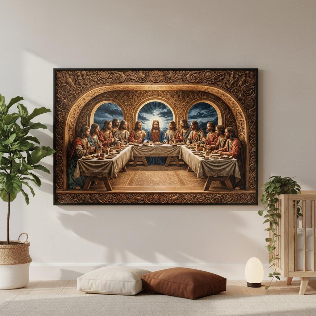 Last Supper Wood Wall Art | Religious Christian Home Decor - Etsy